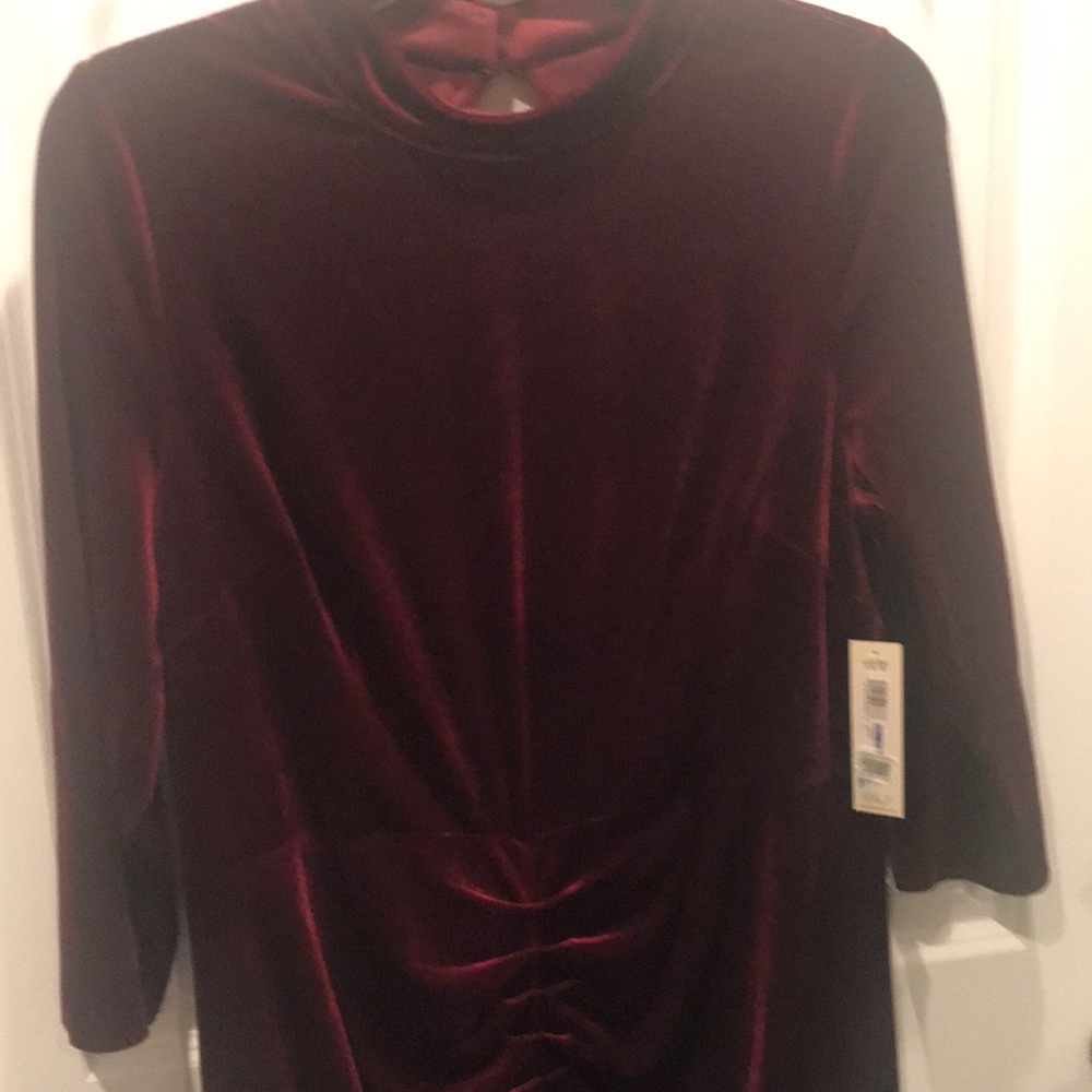 Luscious Eliza J size 18 stretch velvet keyhole back dress - Picture 2 of 4